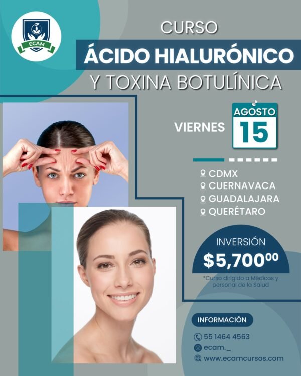 curso Ácido hialurónico y toxina botulínica