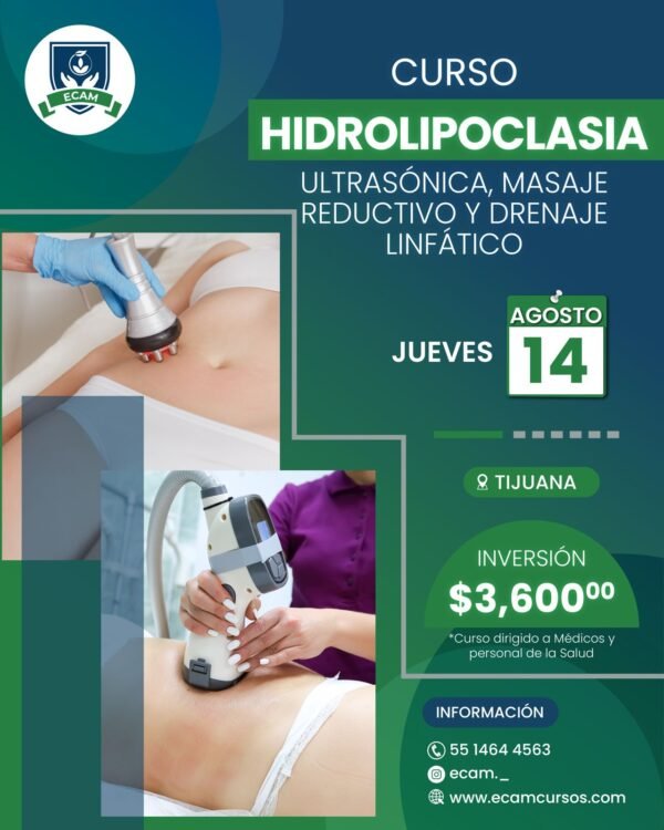 hidrolipoclasia ultrasónica, masaje reductivo y drenaje linfático