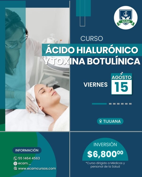curso de Ácido hialurónico y toxina botulínica